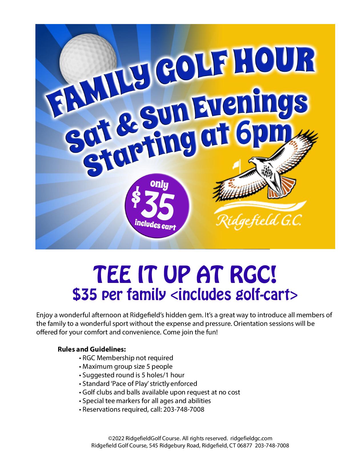 Family Golf Hour Ridgefield Golf Course